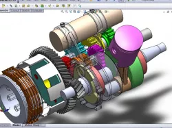 Two stroke engine.