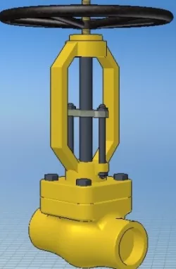 Valvula de Compuerta de 1"Ø #800 Caja Soldable