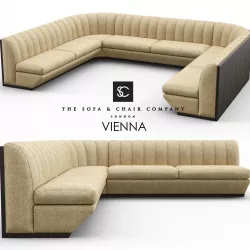 Vienna Modular Banquet Seating 3D model