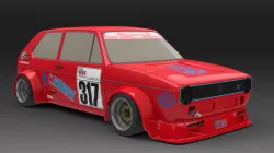 vw golf mk I. berg cup racecar