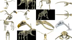 Wild Skeletons Models Pack 3D Model Collection