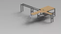 Wood cross cut machine