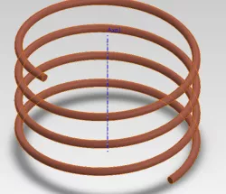 Working Compressible Spring