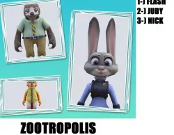 Zootropolis Low-poly  3D model