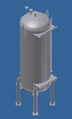 2000 Gallon Vertical Tank