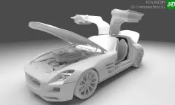 2012 Mercedes Benz SLS 3D model