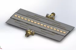28 GHz  (Ka Band) 16 Element 5G Linear Phased Array Assembly with 2.4mm Edge Connectors