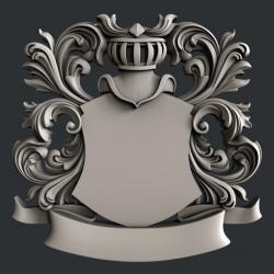 3d STL models for CNC Coat of Arms 3D model