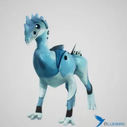 Alien Character Fairy Hand Painted Low-poly  3D model