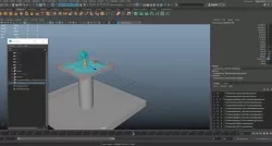 Animated Fountain Set Rig 3D model