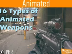 Animated Hands and Weapons Pack Low-poly  3D model