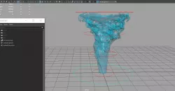 Animated Liquid Tornado 3D model