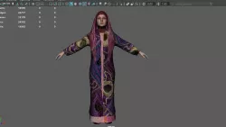 Arab muslim woman hijab lowpoly Low-poly  3D model