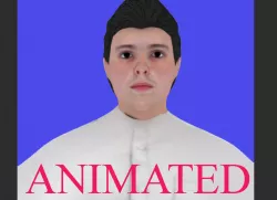 arabian boy lowpoly 3D model with 5 animations Low-poly  3D model