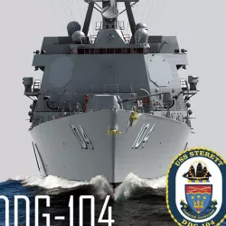 Arleigh Burke Class Destroyer Flight IIA DDG-104 3D model
