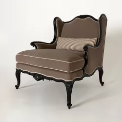 Armchair Chelini 1009G Nero 3D model