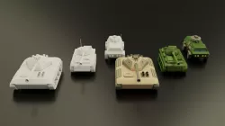 Army vehicles  Low-poly  3D model