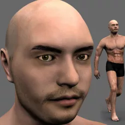 Athleticus - 3D animated man athlete model  3D model
