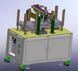 Auto stacking loading and unloading machine 3D model
