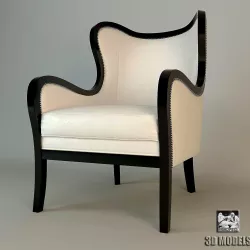 Barbara Barry Vanessa Armchair 3D model