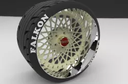 BBS mahle RA old school 18x12 with tire