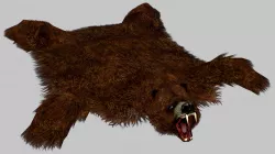 Bear Skin Rug Low-poly  3D model