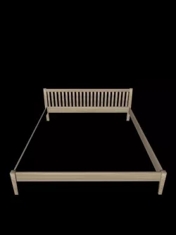 bed wood 3D model