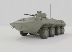 BTR 80 APC custom Low-poly  3D model