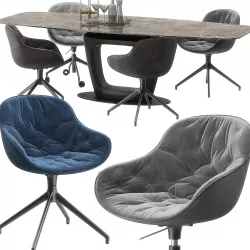 Calligaris Igloo soft chair orbital table set 3D model