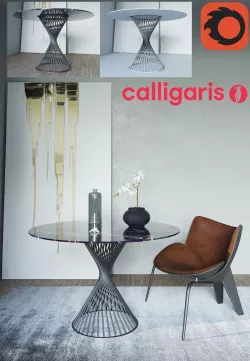 Calligaris vortex table 3D model