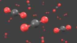 Carbon dioxide molecule - Model 3D model