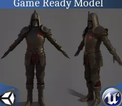 Chaos Knight Low-poly  3D model