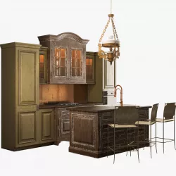 Classic kitchen 002 3D model