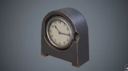 Clock Retro Low-poly  3D model