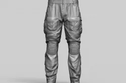 Combat Pants 3D model