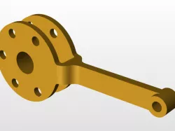 Conrod hub with master conrod
