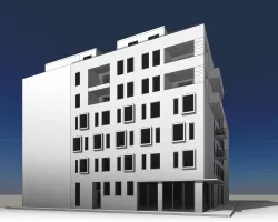 Contemporary Building Intervention 3D model