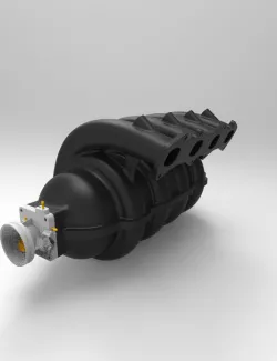 Continuously variable length intake manifold