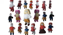 create your origami character RIGGED Low-poly  3D model