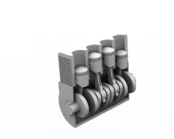 design of a 4 cylinder engine