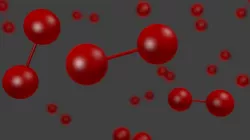 Dibromine molecule - Model 3D model