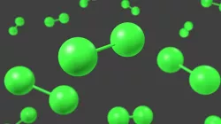 Dichlorine molecule - Model 3D model
