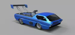 Dodge Deora dragster 3D model