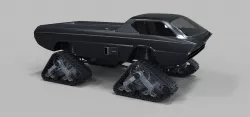 Dodge Deora with Mattracks Suspension tracks 3D model