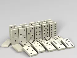 Dominoes 3D model