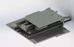 Double stroke cylinder slide rail module 3D model