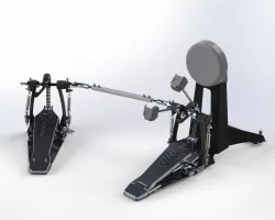 drum pedals cardan 3D model