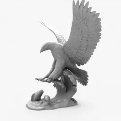 eagle statue 3D model