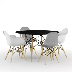 Eames Table And Chairs 3D model