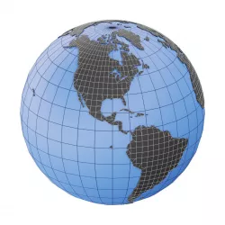 Earth Globe Mesh Low-poly  3D model
